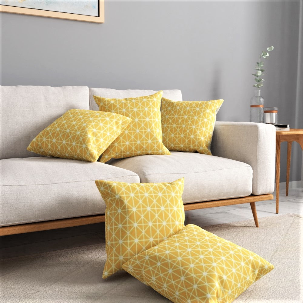 Yellow pillows deals for couch