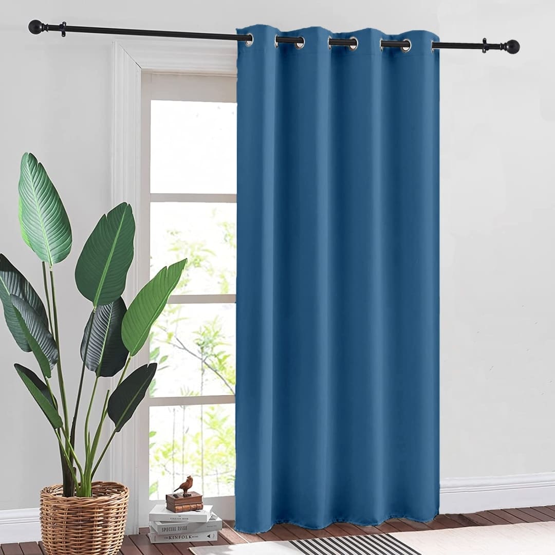 Navy blue 2024 blackout curtains